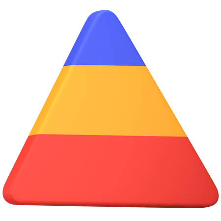 Diagramme pyramidal  3D Icon