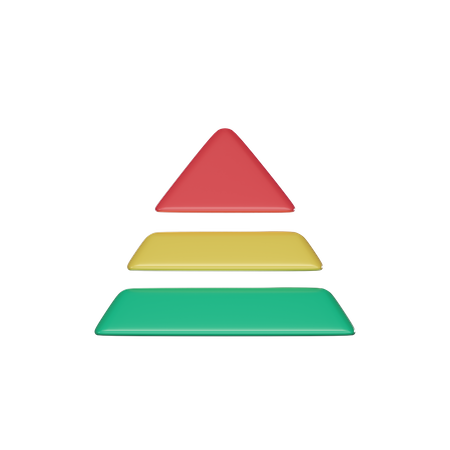 Diagramme pyramidal  3D Icon