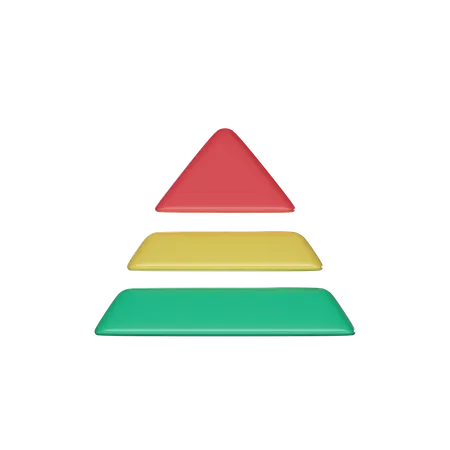 Diagramme pyramidal  3D Icon