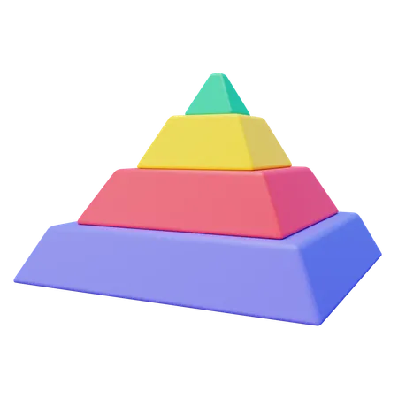 Diagramme pyramidal  3D Icon