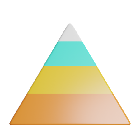 Diagramme pyramidal  3D Icon