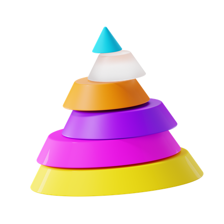 Diagramme pyramidal  3D Icon