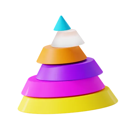 Diagramme pyramidal  3D Icon