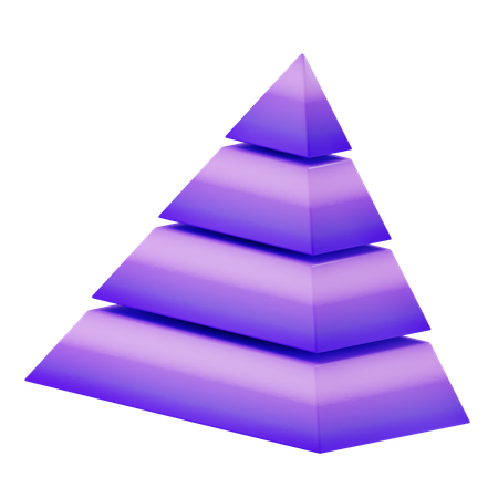 Diagramme pyramidal  3D Icon