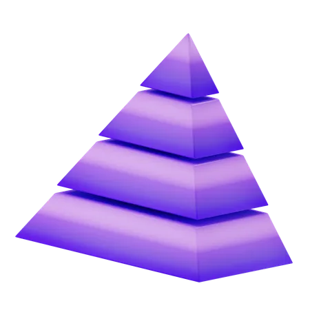 Diagramme pyramidal  3D Icon