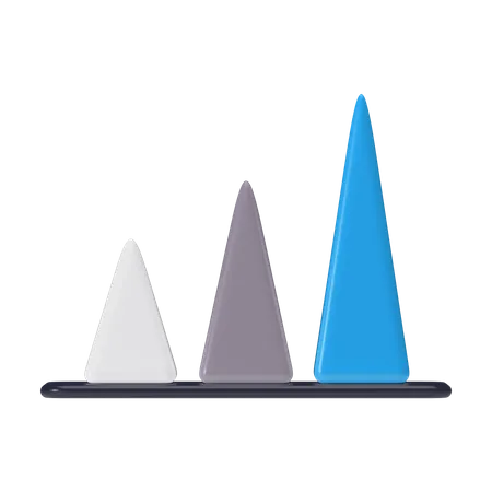 Diagramme pyramidal  3D Illustration