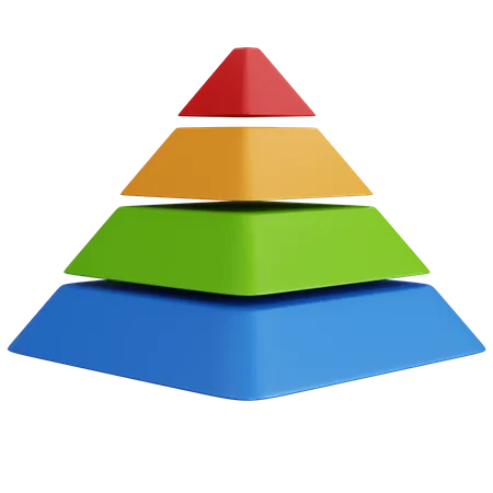 Diagramme pyramidal  3D Icon