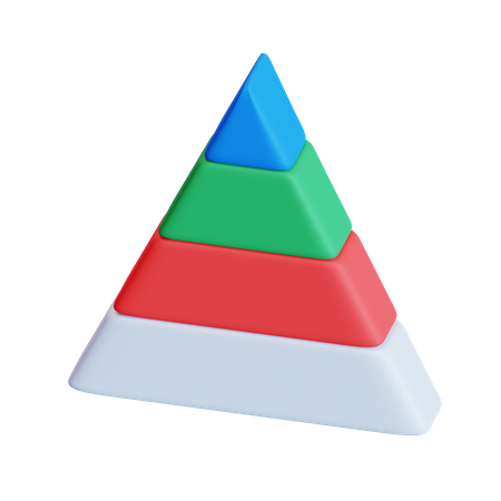 Diagramme pyramidal  3D Icon