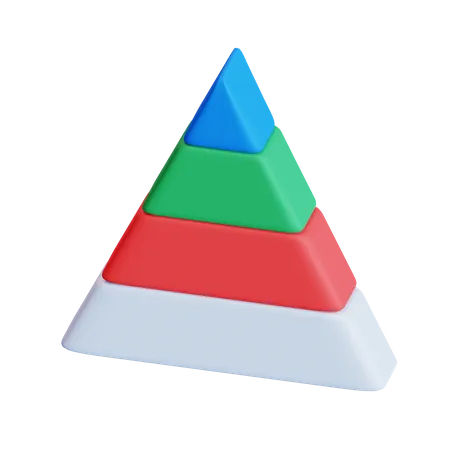 Diagramme pyramidal  3D Icon