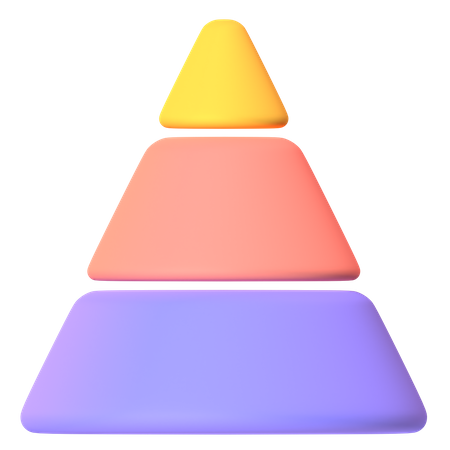 Diagramme pyramidal  3D Icon