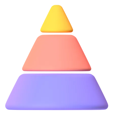 Diagramme pyramidal  3D Icon