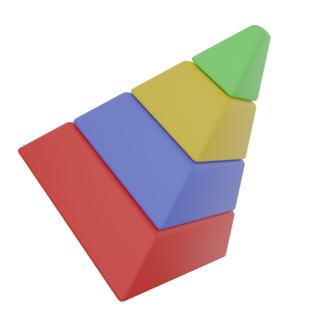 Diagramme pyramidal  3D Icon