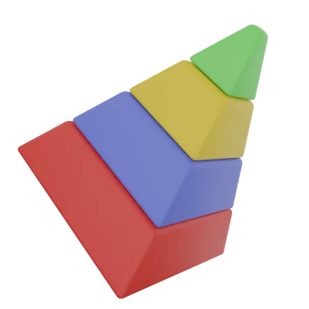 Diagramme pyramidal  3D Icon