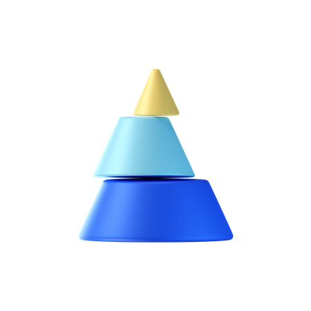Diagramme pyramidal  3D Icon