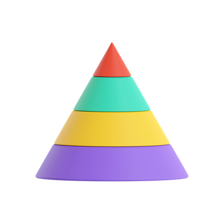 Diagramme pyramidal  3D Icon