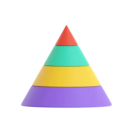 Diagramme pyramidal  3D Icon