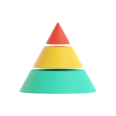 Diagramme pyramidal  3D Icon