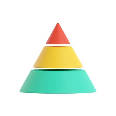 Diagramme pyramidal  3D Icon