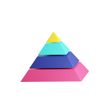 Diagramme pyramidal  3D Icon