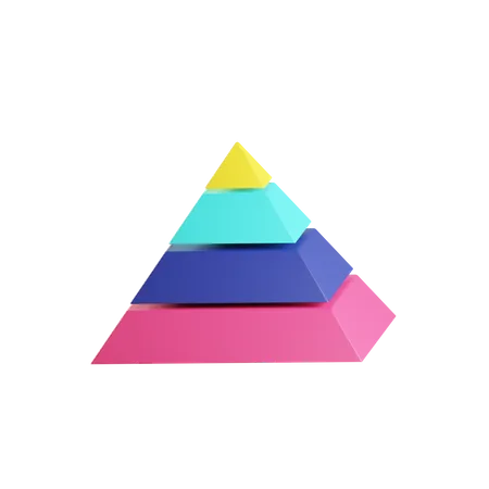 Diagramme pyramidal  3D Icon