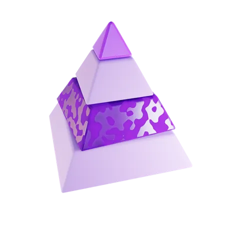 Diagramme pyramidal  3D Icon