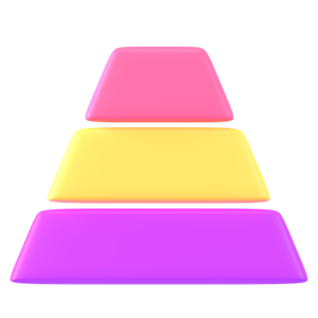 Diagramme pyramidal  3D Icon