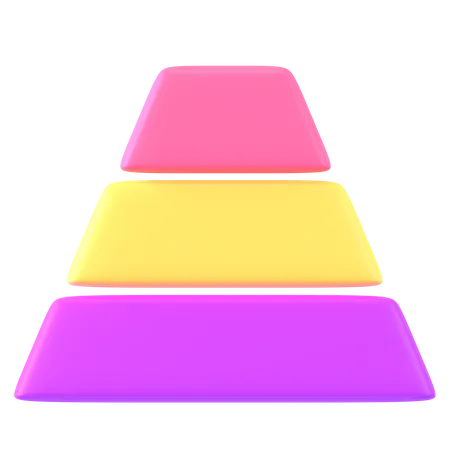 Diagramme pyramidal  3D Icon