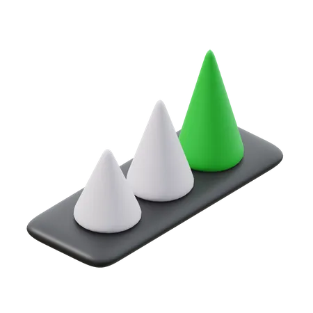 Diagramme pyramidal  3D Icon