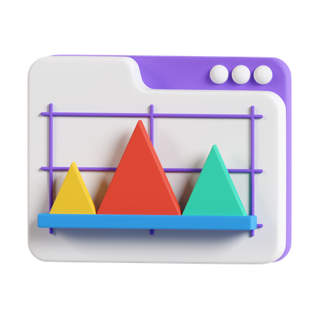 Diagramme triangulaire  3D Icon