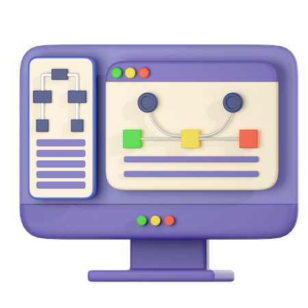 Diagramme Web  3D Icon