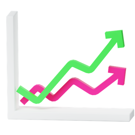 Diagrammlinie  3D Icon
