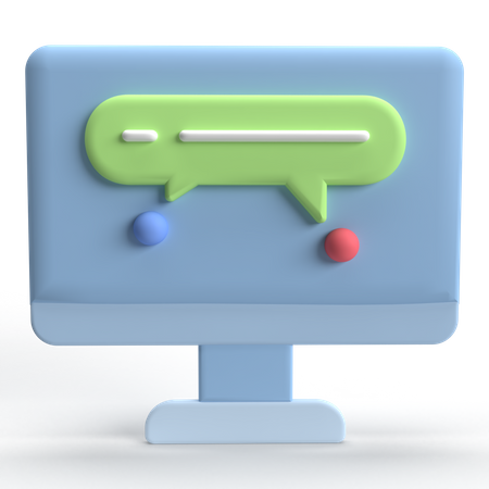 Dialog  3D Icon