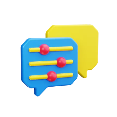 Dialog Box  3D Icon