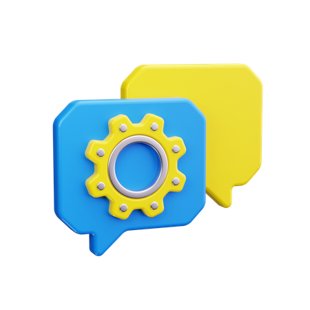 Dialog Box  3D Icon