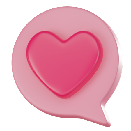 Diálogo de amor  3D Icon