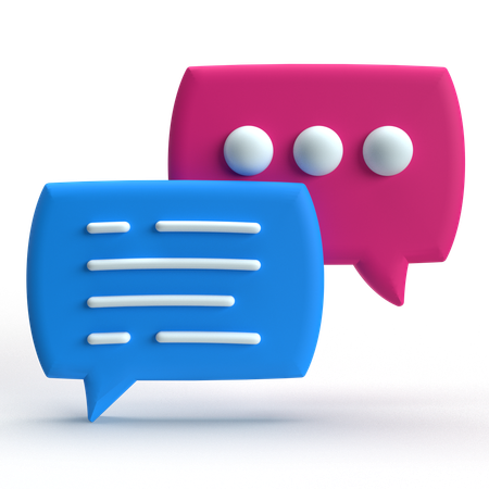 Dialogue  3D Icon