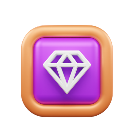 Diamant  3D Icon