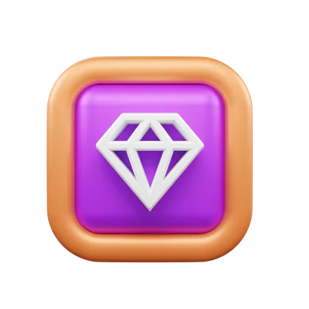 Diamant  3D Icon