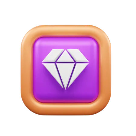 Diamant  3D Icon