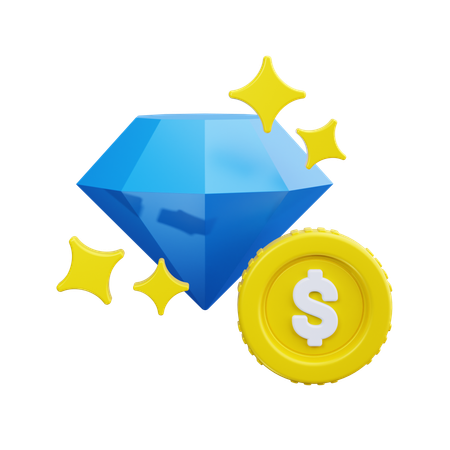 Diamant  3D Icon