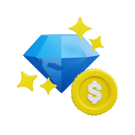 Diamant  3D Icon