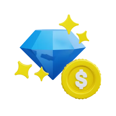 Diamant  3D Icon