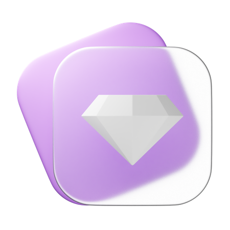 Diamant  3D Icon