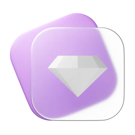 Diamant  3D Icon