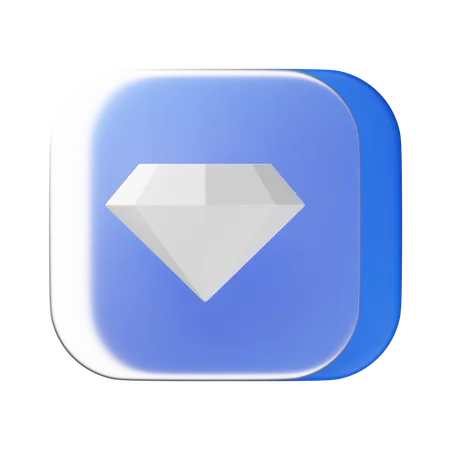 Diamant  3D Icon