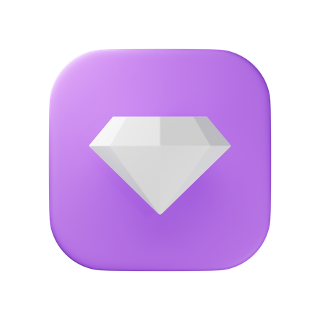 Diamant  3D Icon