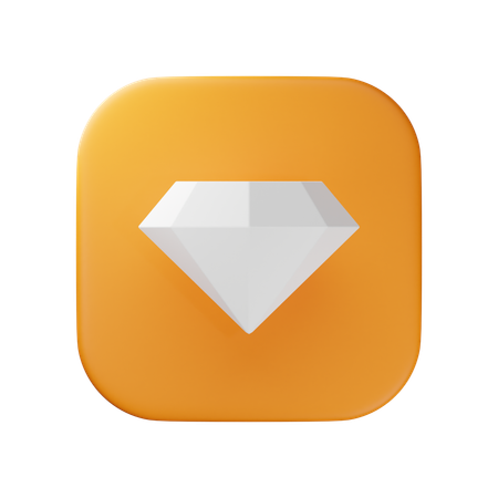 Diamant  3D Icon