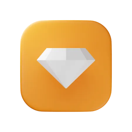 Diamant  3D Icon