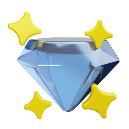 Diamant  3D Icon