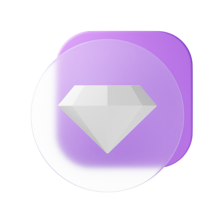 Diamant  3D Icon